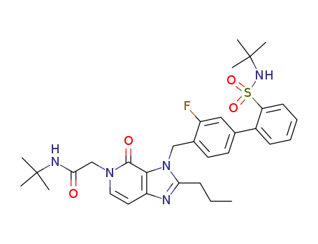N-tert-Butyl-2-[3-(2'-tert-butylsulfamoyl-3-fluoro-biphenyl-4-ylmethyl)-4-oxo-2-propyl-3,4-dihydro-imidazo[4,5-c]pyridin-5-yl]-acetamide