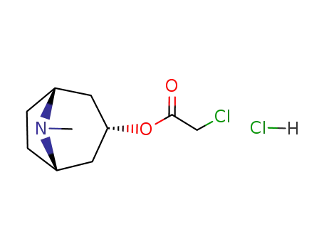 Molecular Structure of 438581-53-4 (CHLORO-ACETIC ACID 8-METHYL-8-AZA-BICYCLO[3.2.1]OCT-3-YL ESTER)