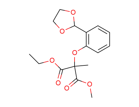 2-(2-[1,3]Dioxolan-2-yl-phenoxy)-2-methyl-malonic acid ethyl ester methyl ester