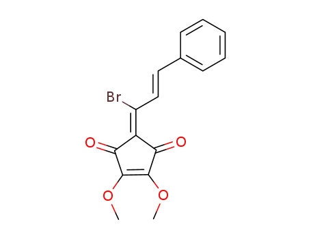 2-((E)-1-Bromo-3-phenyl-allylidene)-4,5-dimethoxy-cyclopent-4-ene-1,3-dione