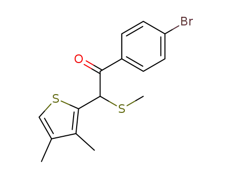 Ethanone, 1-(4-bromophenyl)-2-(3,4-dimethyl-2-thienyl)-2-(methylthio)-