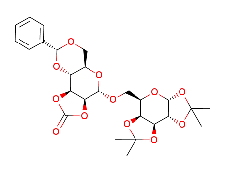 6-O-[2,3-O-carbonyl-4,6-O-benzylidene-α-D-mannopyranosyl]-1,2:3,4-di-O-isopropylidene-α-D-galactopyranoside