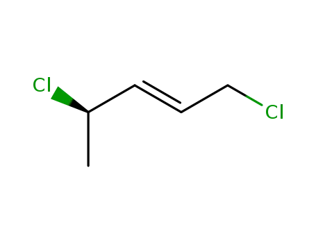 Molecular Structure of 185610-68-8 (2-Pentene, 1,4-dichloro-, (2E,4R)-)