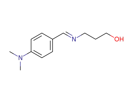 Molecular Structure of 142892-56-6 (1-Propanol, 3-[[[4-(dimethylamino)phenyl]methylene]amino]-, (E)-)