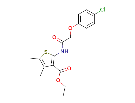 2-[2-(4-chloro-phenoxy)-acetylamino]-4,5-dimethyl-thiophene-3-carboxylic acid ethyl ester