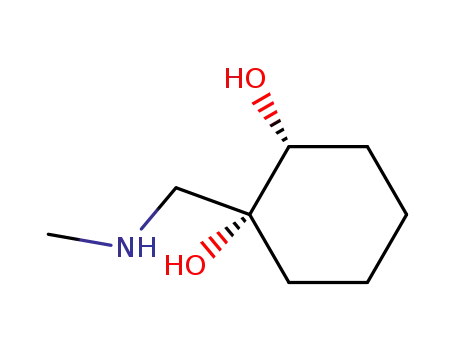 Molecular Structure of 384812-33-3 (1,2-Cyclohexanediol, 1-[(methylamino)methyl]- (9CI))