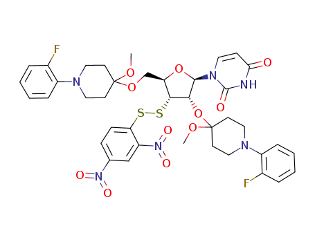 3'-S-(2,4-dinitrophenylsulfanyl)-2'5'-bis-O-[1-(2-fluorophenyl)-4-methoxypiperidin-4-yl]-3'-thiouridine