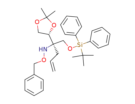 O-Benzyl-N-[(R)-1-(tert-butyl-diphenyl-silanyloxymethyl)-1-((R)-2,2-dimethyl-[1,3]dioxolan-4-yl)-but-3-enyl]-hydroxylamine