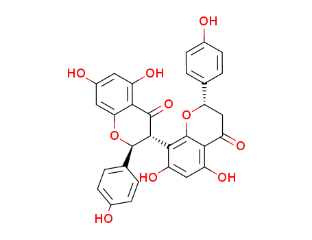 [3,8'-Bi-4H-1-benzopyran]-4,4'-dione,2,2',3,- 3'-tetrahydro-5,5',7,7'-tetrahydroxy-2,2'-bis- (4-hydroxyphenyl)-,(2S,2'S,3R)-