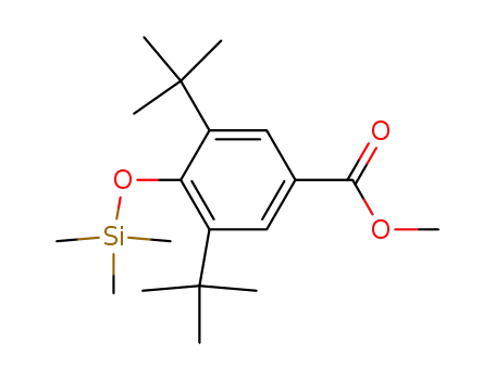 Molecular Structure of 219948-11-5 (methyl 3,5-di-tert-butyl-4-(trimethylsilyloxy)benzoate)
