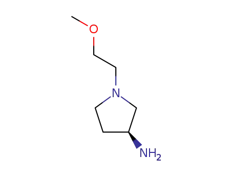 Molecular Structure of 216667-74-2 (3-Pyrrolidinamine,1-(2-methoxyethyl)-,(3S)-(9CI))