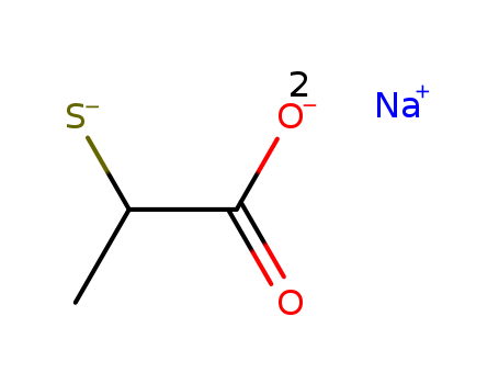 Propanoic acid,2-mercapto-, sodium salt (1:1)