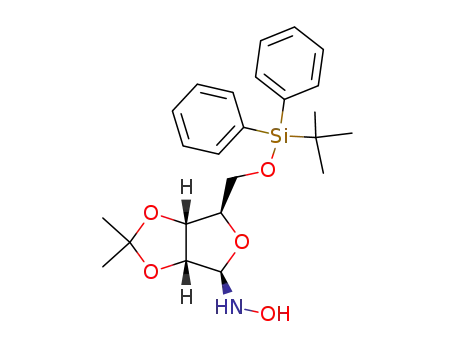 5-(tert-butyldiphenylsilyl)-1-deoxy-1-hydroxyamino-2,3-O-isopropylidene-β-D-ribo-1,4-pentofuranose