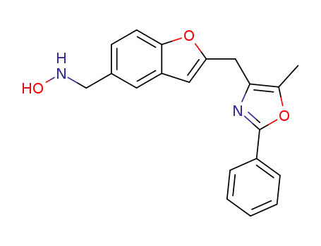 <i>N</i>-[2-(5-methyl-2-phenyl-oxazol-4-ylmethyl)-benzofuran-5-ylmethyl]-hydroxylamine