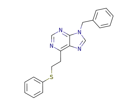 9-benzyl-6-(2-phenylthioethyl)-9H-purine