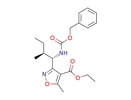 3-((1S,2S)-1-Benzyloxycarbonylamino-2-methyl-butyl)-5-methyl-isoxazole-4-carboxylic acid ethyl ester