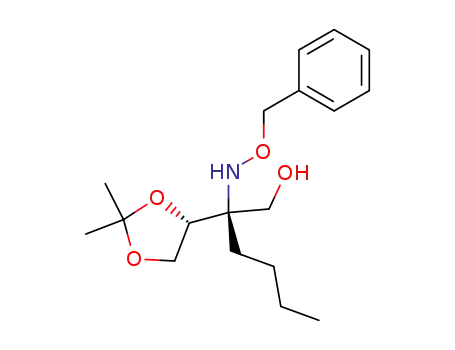 (2R,3R)-3,4-O-isopropylidene-2-(N-benzyloxyamino)-2-n-butylbutane-1,3,4-triol