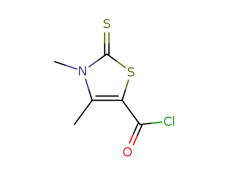 5-Thiazolecarbonyl chloride, 2,3-dihydro-3,4-dimethyl-2-thioxo- (9CI)