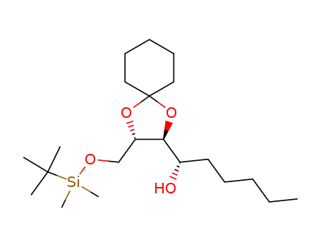 (S)-1-[(2S,3S)-3-(tert-Butyl-dimethyl-silanyloxymethyl)-1,4-dioxa-spiro[4.5]dec-2-yl]-hexan-1-ol