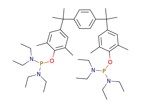 N,N,N',N'-Tetraethyl-[4-(1-{4-[1-(4-{[1,1-bis(diethylamino)phosphino]oxy}-3,5-dimethylphenyl)-1-methylethyl]phenyl}-1-methylethyl)-2,6-dimethylphenyl]-phosphordiamidit