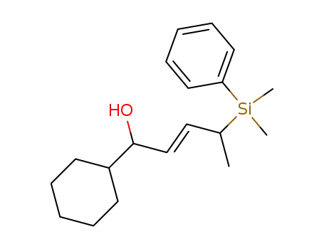 (E)-1-Cyclohexyl-4-(dimethyl-phenyl-silanyl)-pent-2-en-1-ol
