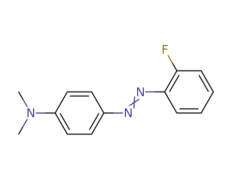 Molecular Structure of 331-91-9 (4-[(2-Fluorophenyl)azo]-N,N-dimethylbenzenamine)