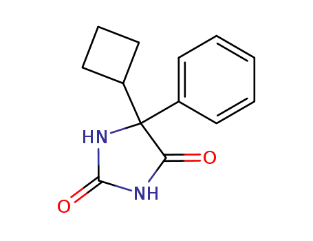 Molecular Structure of 125650-44-4 (5-CYCLOBUTYL-5-PHENYLHYDANTOIN)