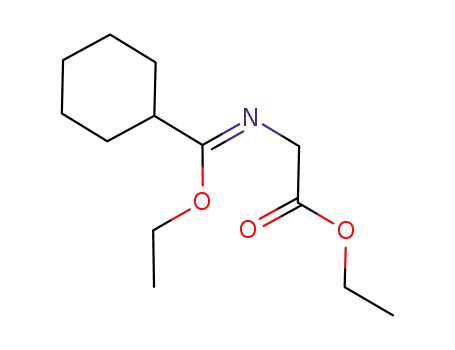 Molecular Structure of 61151-87-9 (Glycine, N-(cyclohexylethoxymethylene)-, ethyl ester)
