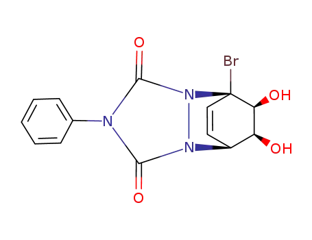 (1S,7S,10S,11S)-1-Bromo-10,11-dihydroxy-4-phenyl-2,4,6-triaza-tricyclo[5.2.2.0<sup>2,6</sup>]undec-8-ene-3,5-dione