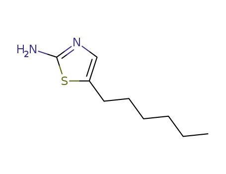 Molecular Structure of 383131-91-7 (5-Hexylthiazol-2-amine)