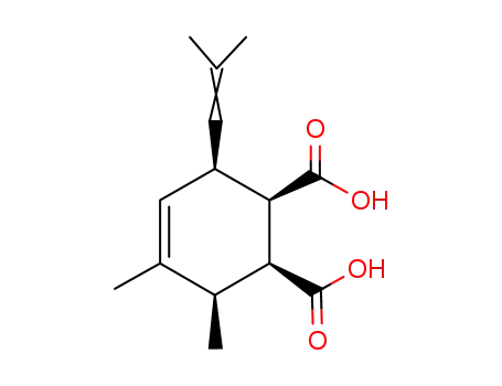 Molecular Structure of 1148-41-0 ((+/-)-3<i>c</i>.4-dimethyl-6<i>c</i>-(2-methyl-propenyl)-cyclohexene-<sup>(4)</sup>-dicarboxylic acid-(1<i>r</i>.2<i>c</i>))