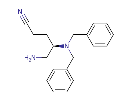 (4R)-5-amino-4-(N,N-dibenzylamino)pentanenitrile