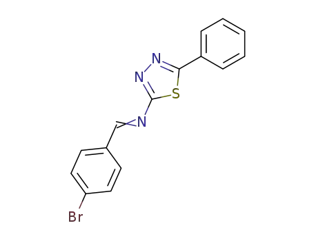 1,3,4-Thiadiazol-2-amine, N-[(4-bromophenyl)methylene]-5-phenyl-