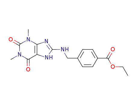 4-[(1,3-Dimethyl-2,6-dioxo-2,3,6,7-tetrahydro-1H-purin-8-ylamino)-methyl]-benzoic acid ethyl ester