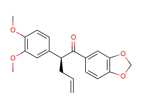 (+)-(S)-2-(3,4-dimethoxyphenyl)-1-(3,4-methylenedioxyphenyl)-4-penten-1-one