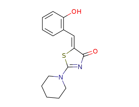 5-(2-hydroxyphenylmethylene)-2-piperidino-4-oxo-2-thiazoline