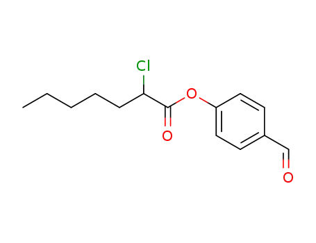 Molecular Structure of 220801-72-9 (2-chloro-heptanoic acid 4-formyl-phenyl ester)