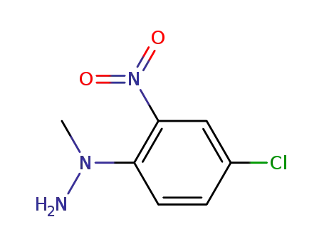 Molecular Structure of 53246-60-9 (1-(4-CHLORO-2-NITROPHENYL)-1-METHYLHYDRAZINE)