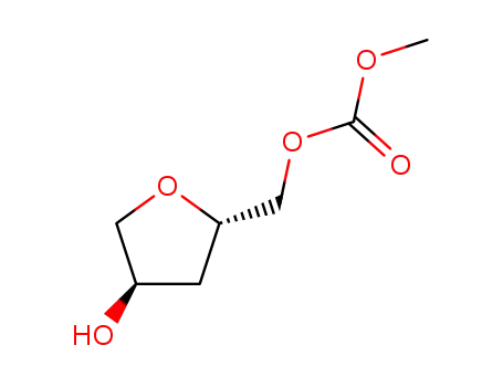 1,3-dideoxy-2-hydroxy-5-O-(methoxycarbonyl)-D-pentofuranose