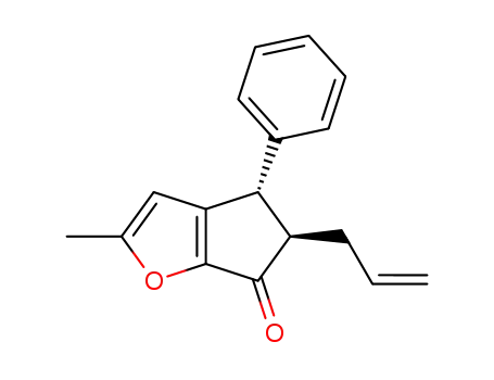 (4S,5R)-5-Allyl-2-methyl-4-phenyl-4,5-dihydro-cyclopenta[b]furan-6-one