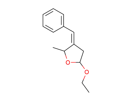 Furan, 5-ethoxytetrahydro-2-methyl-3-(phenylmethylene)-, (3Z)- (9CI)
