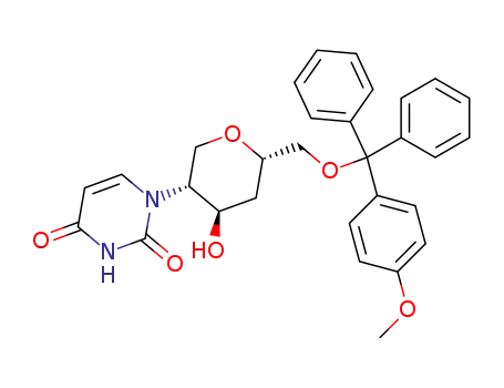 1,5-anhydro-6-O-monomethoxytrityl-2-(uracil-1-yl)-2,4-dideoxy-D-altritol
