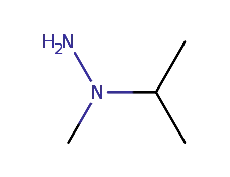 Molecular Structure of 33668-54-1 (1-methyl-1-propan-2-yl-hydrazine)