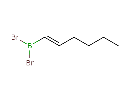 Molecular Structure of 72228-55-8 ((E)-1-hexenyldibromoborane)
