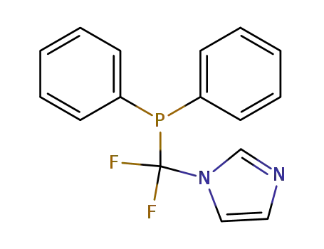 Molecular Structure of 368873-85-2 (IMIDAZOL-1-YL-DIFLUOROMETHYL-DIPHENYLPHOSPHINE)