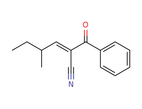 Molecular Structure of 105393-84-8 ((E)-2-Benzoyl-4-methyl-hex-2-enenitrile)