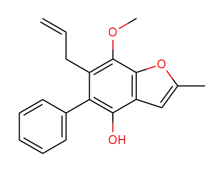 6-Allyl-7-methoxy-2-methyl-5-phenyl-benzofuran-4-ol