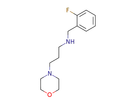 Molecular Structure of 247907-33-1 ((2-fluoro-benzyl)-(3-morpholin-4-yl-propyl)-amine)