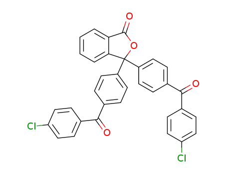 Molecular Structure of 307503-38-4 (3,3-bis[4-(4-chlorobenzoyl)phenyl]phthalide)