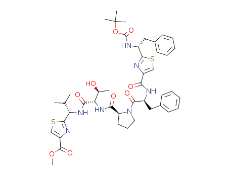 Boc-(R)-Phe-Thz-(S)-Pro-aThr-(S)-Val-Thz-OMe